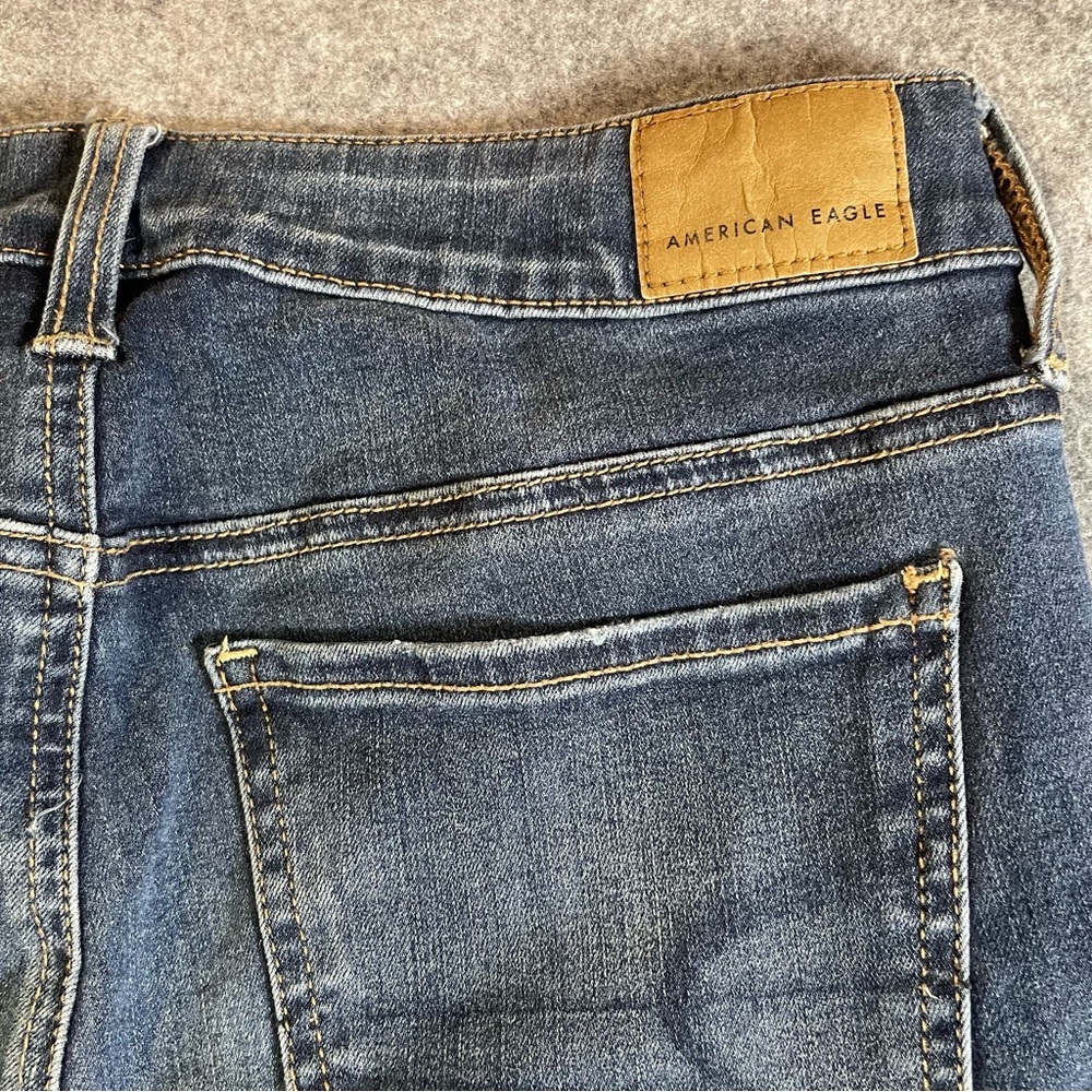 American Eagle 360 Next Level Stretch Jeggings Women’s Size 6 Medium Wash - Picture 5 of 15